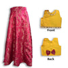 Royal Radiance - Red Lehenga with Yellow Choli & Dupatta