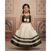 Regal Contrast - Off-White & Black Lehenga for Marriages & Parties